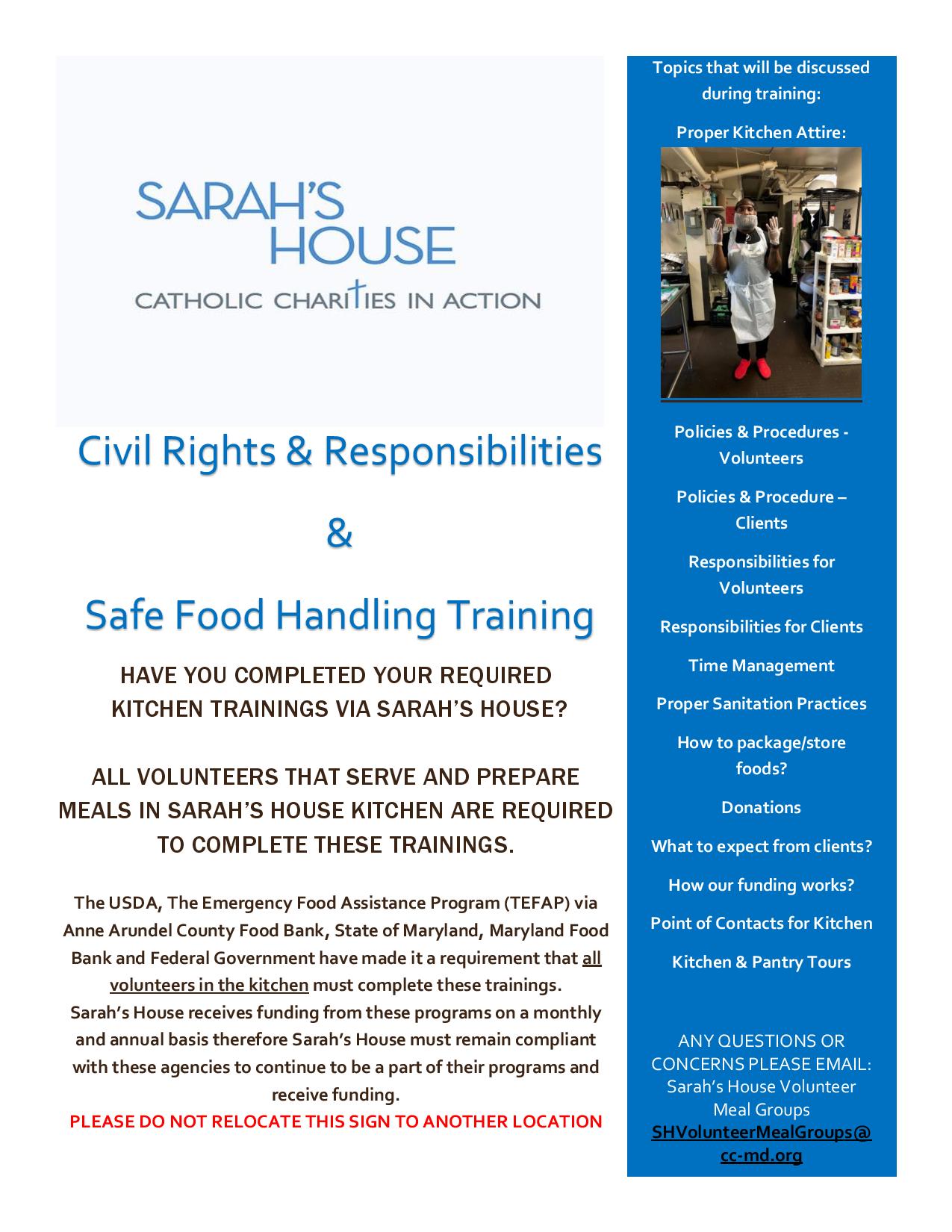 MyImpactPage - Civil Rights & Safe Food Handling Training